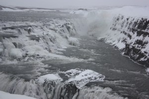 Gullfoss waterfall.